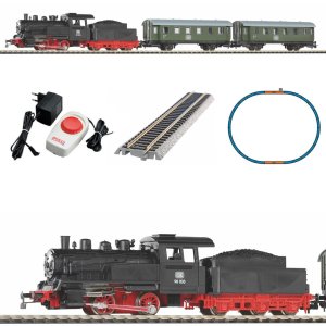 PIKO 57112 H0 Electrical railway set steam locomotive with tender and passenger cars