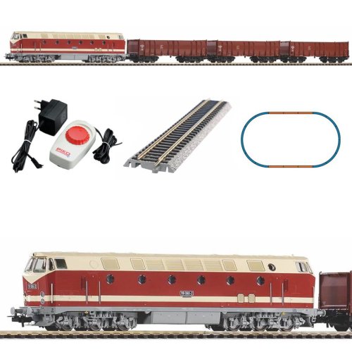 Go to product PIKO 57138 H0 Electrical railway set with locomotive type BR119 and coal cars