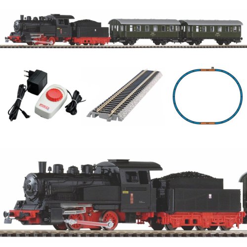 Go to product PIKO 97933 H0 Electrical railway set with steam locomotive PKP and passenger cars
