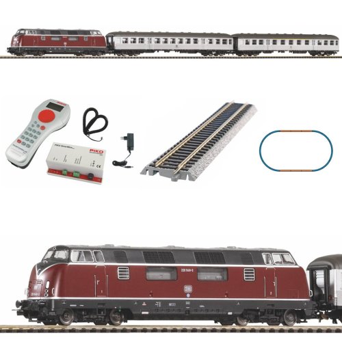 Go to product PIKO 59020 H0 Digital electrical railway set DR with locomotive type BR220 and passenger cars