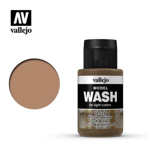 Go to product VALLEJO 76514 - Wash - Dark Brown 35 ml.