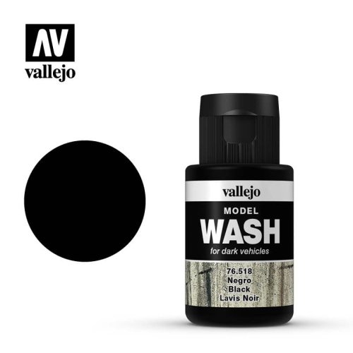 Go to product VALLEJO 76518 - Wash - Black 35 ml.