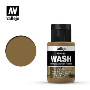 VALLEJO 76520 - Wash - Dark Khaki Green 35 ml.