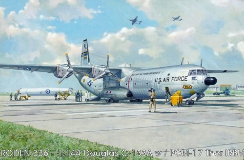 Go to product RODEN 336 - 1:144 Douglas C-133A w / PGM-17 Thor IRBM