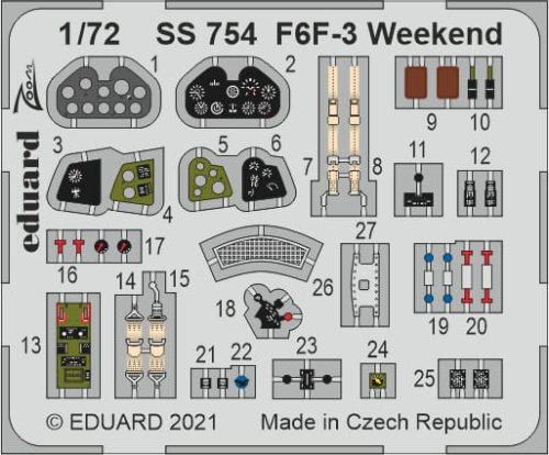 Go to product EDUARD SS754 - 1:72 F6F-3 Weekend