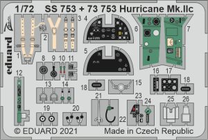 EDUARD SS753 - 1:72 Hurricane Mk.IIc