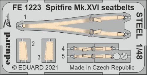 Go to product EDUARD FE1223 - 1:48 Spitfire Mk.XVI seatbelts - Steel