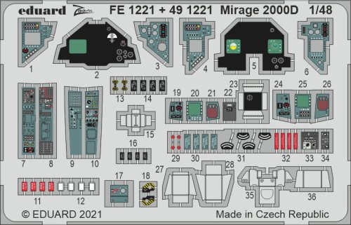 Go to product EDUARD FE1221 - 1:48 Mirage 2000D