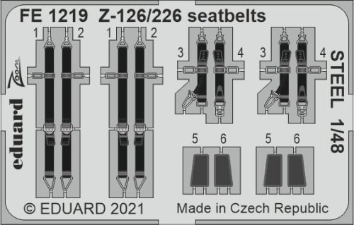 Go to product EDUARD FE1219 - 1:48 Z-126/226 seatbelts - Steel