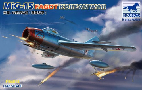 Go to product BRONCO FB 4014 - 1:48 MiG-15 Fagot Korean War