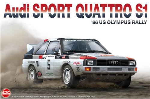 Go to product NUNU 24023 - 1:24 Audi Sport Quatro S1 86 US Olympus Rally