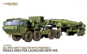 MODELCOLLECT UA72166 - 1:72 USA M983 Hemtt Tractor with Pershing II Missile Erector Lauchner new version