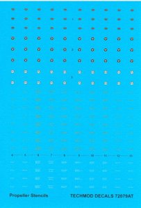 TECHMOD 72079 - 1:72 Propeller Stencils