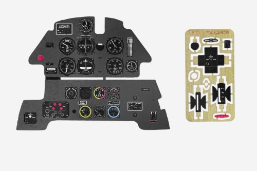 Go to product YAHU YMA2408 - 1:24 Messerschmitt Me 109 E - Instrument Panel
