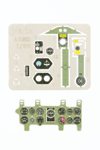 Go to product YAHU YMA3224 - 1:32 A6M2 (Mitsubishi Green) - Instrument Panel