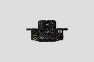 YAHU YMA4836 - 1:48 Polikarpov I-153 Chaika - Instrument Panel