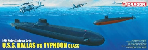 Go to product DRAGON 7001 - 1:700 U.S.S.Dallas vs Typhoon class