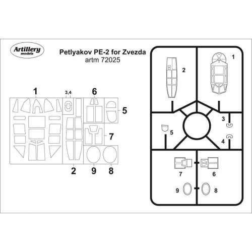 Go to product FLY ARTM72025 - 1:72 Petlyakow Pe-2