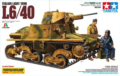 Go to product TAMIYA 89783 - 1:35 Italian Light Tank L6/40