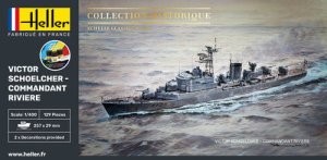 HELLER 57015 - 1:400 Victor Schoelcher Commandant Riviere - Starter Kit