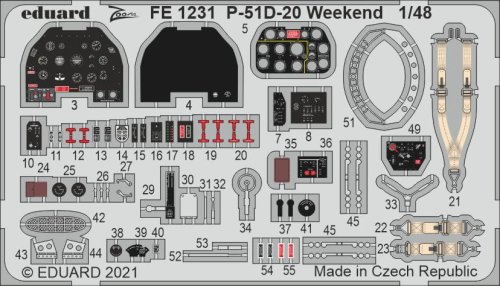 Go to product EDUARD FE1231 - 1:48 P-51D-20 Weekend