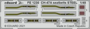 EDUARD FE1230 - 1:48 CH-47A seatbelts - Steel