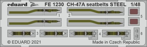 Go to product EDUARD FE1230 - 1:48 CH-47A seatbelts - Steel