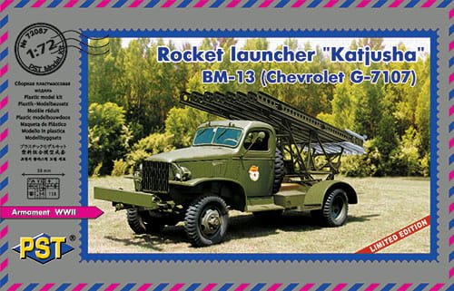Go to product PST 72087 - 1:72 Rocket Launcher Katyusha BM-13 on Chevrolet G-7107