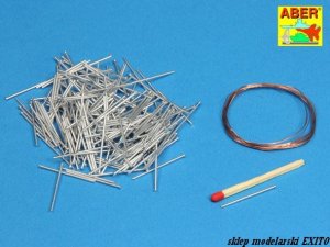 ABER 16068B - 1:16 Panzer IV track link pins x 200 pcs