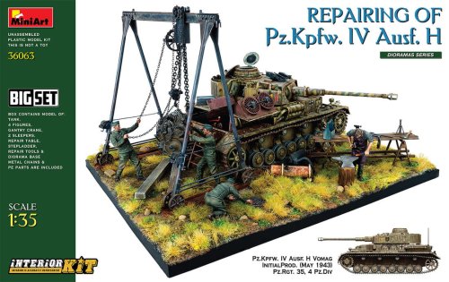 Go to product MINIART 36063 - 1:35 Repairing of Pz.Kpfw Ausf.H Big Set