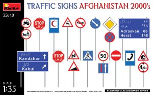 MINIART 35640 - 1:35 Traffic Signs Afghanistan 2000s
