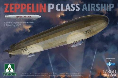 Go to product TAKOM 6002 - 1:350 Zeppelin P Class Airship