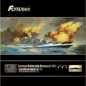 FLYHAWK 1132S - 1:700 German Battleship Bismarck 1941 - Deluxe Edition