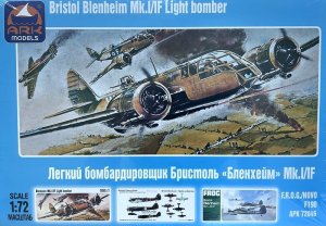 ARK MODELS 72046 - 1:72 Bristol Blenheim Mk.I/IF Light bomber