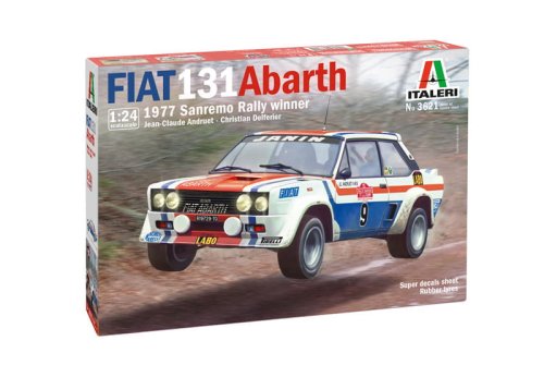 Go to product ITALERI 3621 - 1:24 Fiat 131 Abarth 1977 San Remo Rally Winner