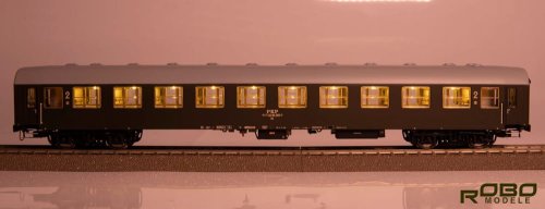 Go to product ROBO 222041 H0 - Passenger car 112Ah 2nd class PKP Gdynia with lighting