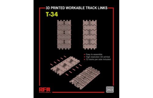 Go to product RYE FIELD MODEL 2023 - 1:35 3D Printed Workable Track Links for T-34