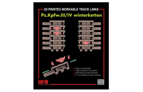 Go to product RYE FIELD MODEL 2018 - 1:35 3D Printed Workable Track Links Pz.Kpfw.III/IV winterketten