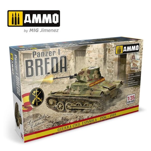 Go to product AMMO MIG 8506 - 1:35 Panzer I Breda Spanish Civil War 1936 - 1939 Limited Edition