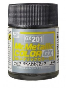 Mr.Hobby GX201 - Mr. Metallic Color Black 18 ml