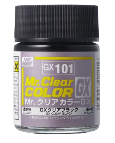 Go to product Mr.Hobby GX101 - Mr. Clear Color Black 18 ml