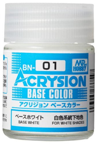 Go to product Mr.Hobby - Acrysion BN01 Base Color White 18 ml