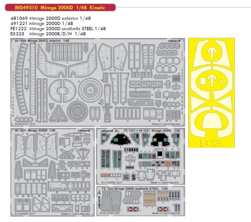Go to product EDUARD BIG49310 - 1:48 Mirage 2000D