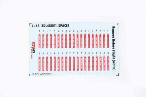 Go to product EDUARD 3DL48051 - 1:48 Remove Before Flight (white) Space 3D Decals + PE