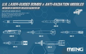 MENG MODEL SPS072 - 1:48 U.S. Laser-Guided Bombs & Anti-Radiation Missiles