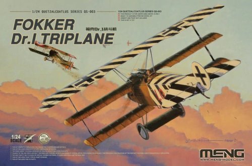 Go to product MENG MODEL QS003 - 1:24 Fokker Dr.I Triplane