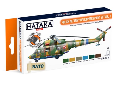 Go to product HATAKA CS116 - Polish AF/Army Helicopters paint set