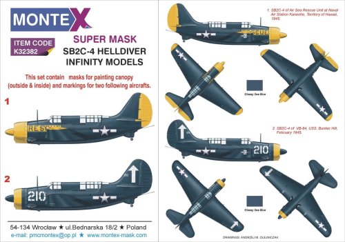 Go to product MONTEX K32382 - 1:32 SB2C-4 Helldiver