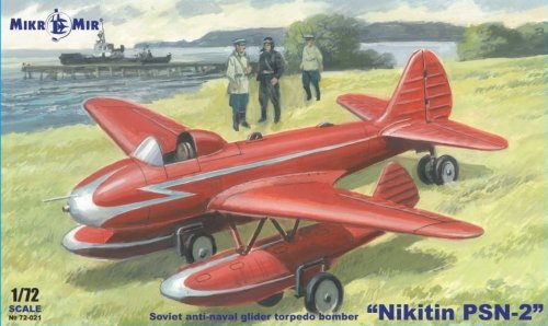 Go to product MIKROMIR 72021 - 1:72 Nikitin PSN-2 Soviet Anti-naval Glider Torpedo Bomber