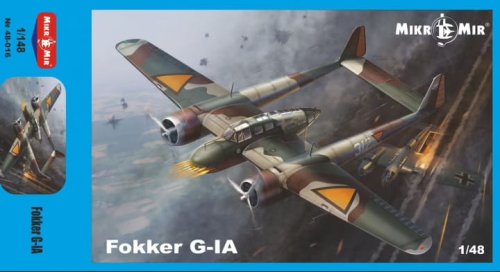 Go to product MIKROMIR 48016 - 1:48 Fokker G-IA